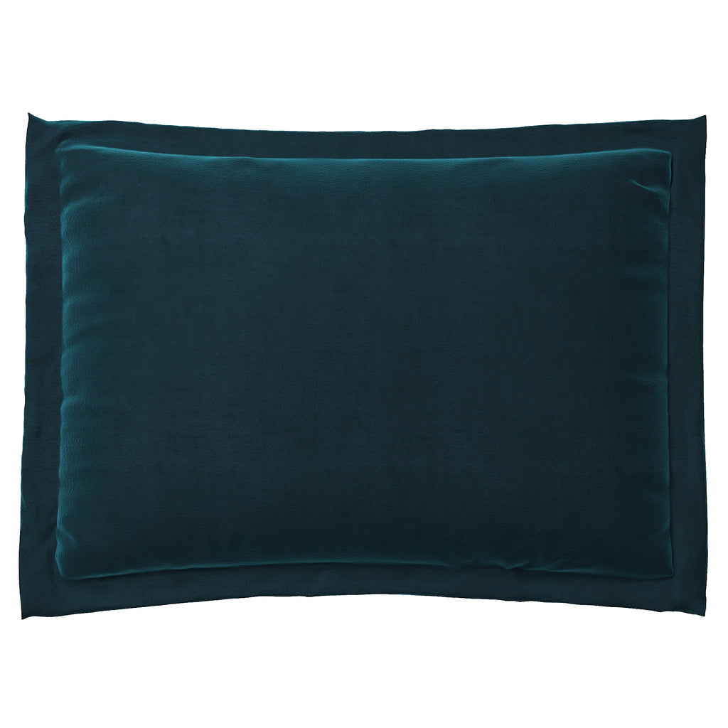Velvet Pillow Sham in Blue Oasis