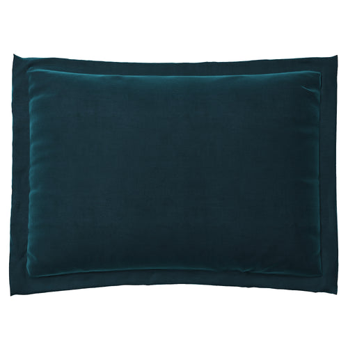 Velvet Pillow Sham in Blue Oasis