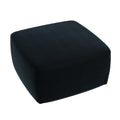 Black Velvet Pouf