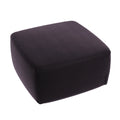 French Roast Velvet Pouf