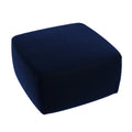 Lapis Velvet Pouf