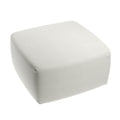 Snow Velvet Pouf