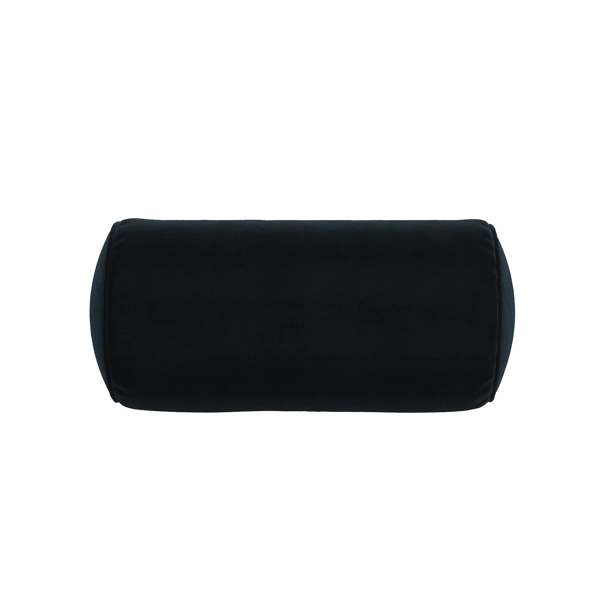 Black Velvet Neck Roll Pillow