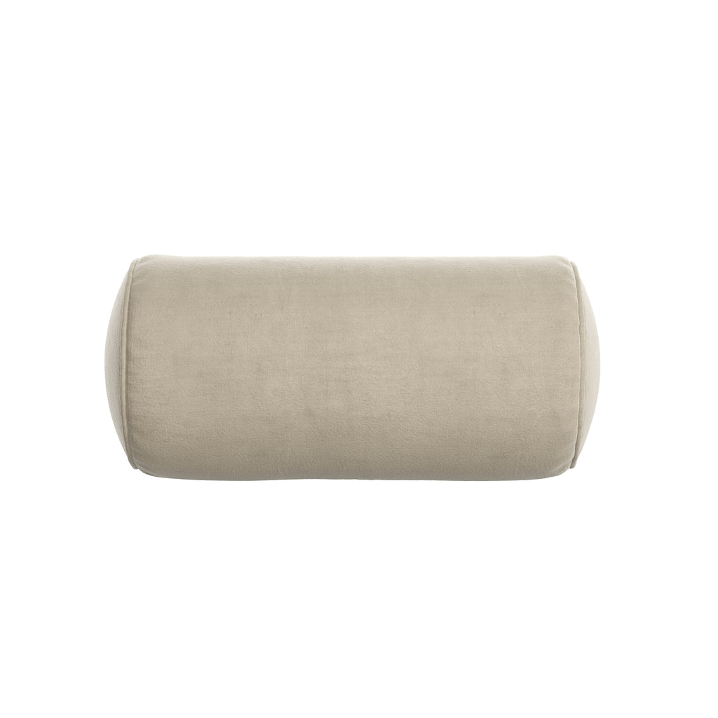 Driftwood Velvet Neck Roll Pillow