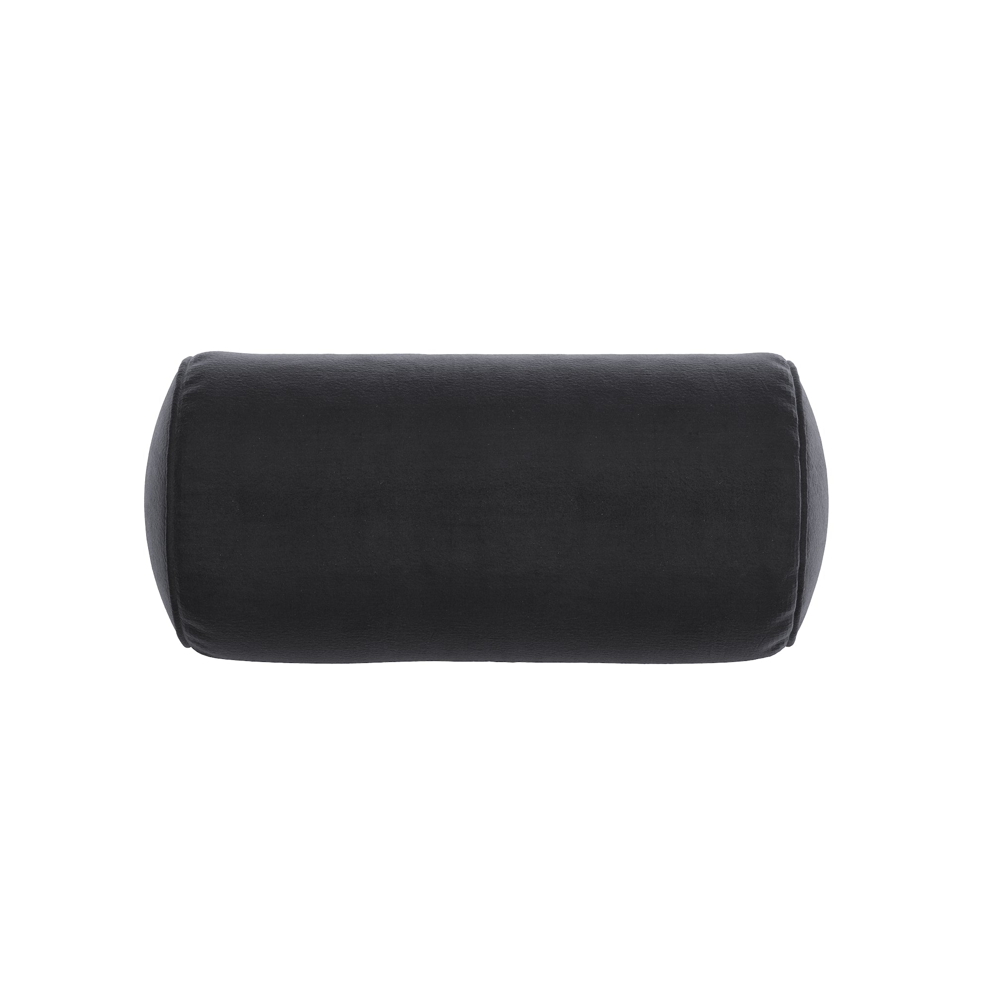 Graphite Velvet Neck Roll Pillow