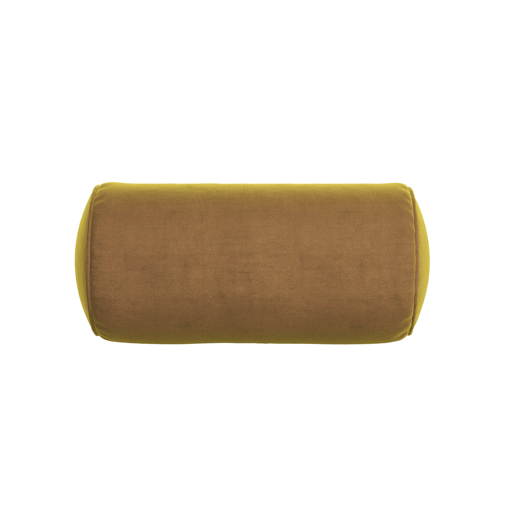 Honey Velvet Neck Roll Pillow