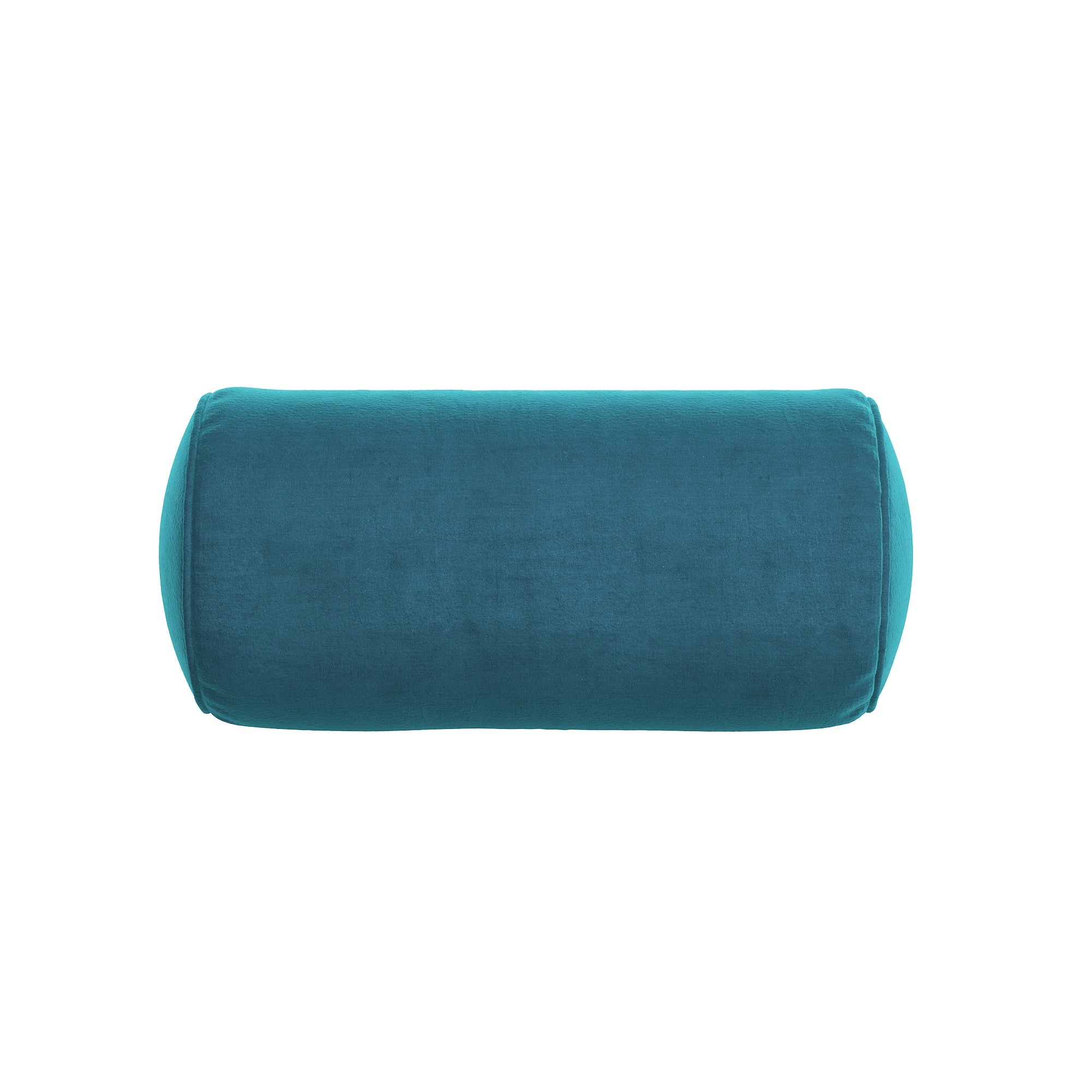 Prussian Velvet Neck Roll Pillow