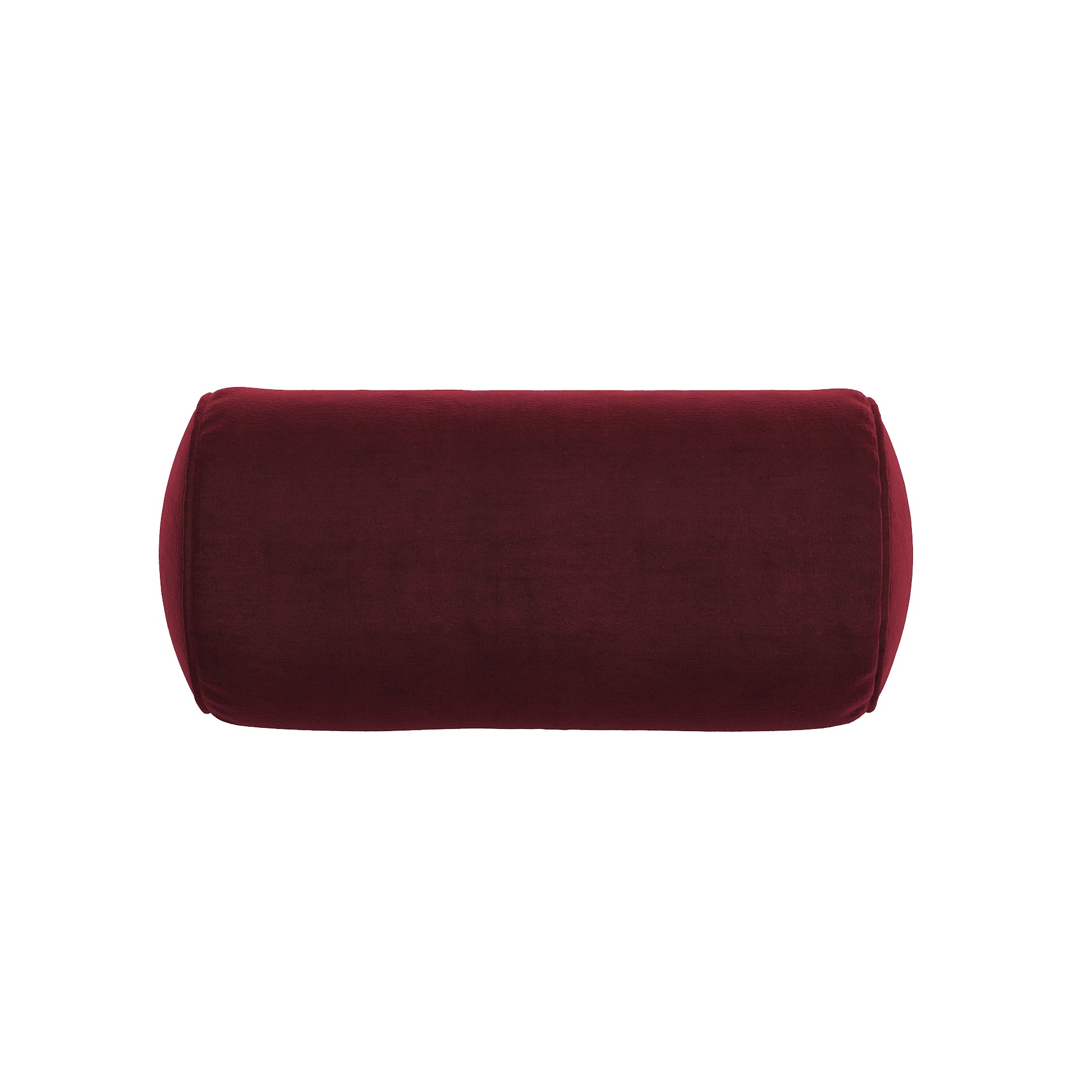 Red Velvet Neck Roll Pillow