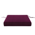 Burgundy Velvet Seat Cushion