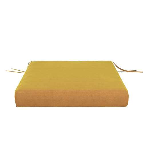 Butternut Velvet Seat Cushion