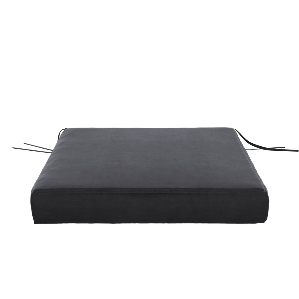 Graphite Velvet Seat Cushion