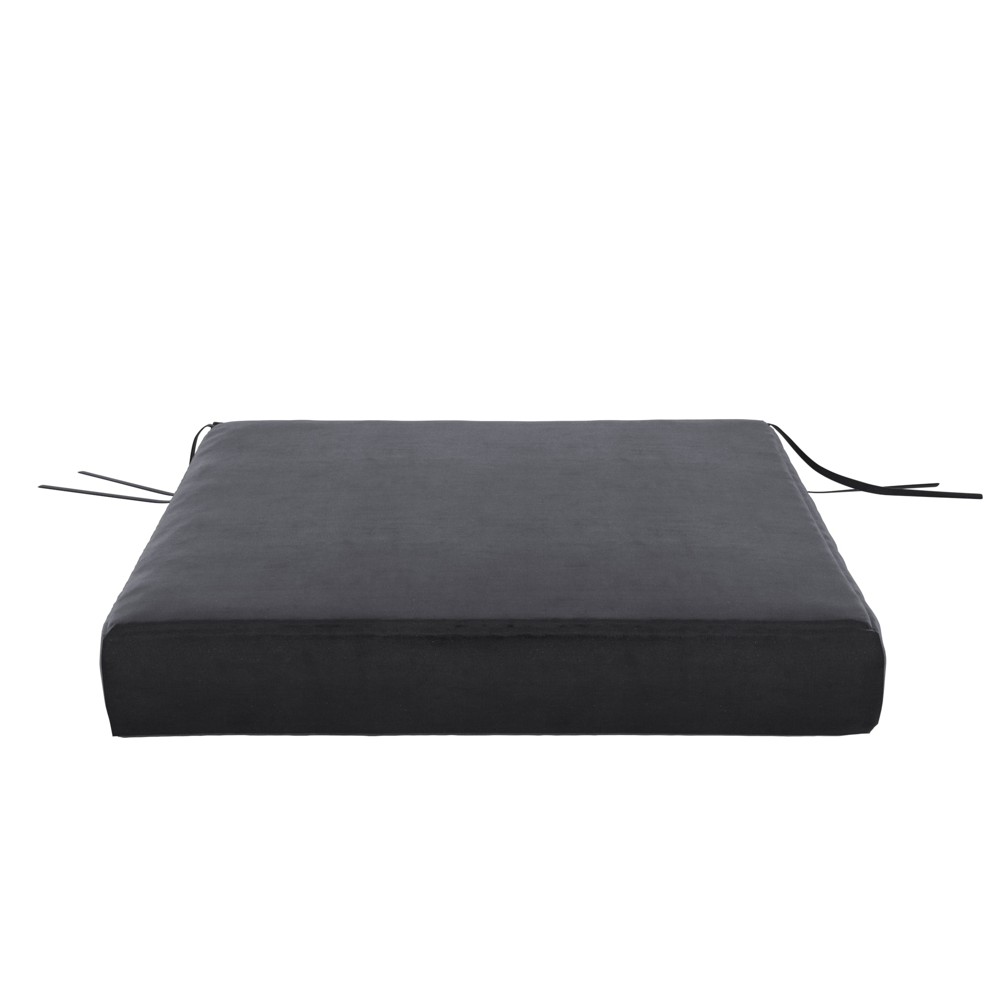 Graphite Velvet Seat Cushion