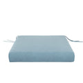 Light Denim Velvet Seat Cushion