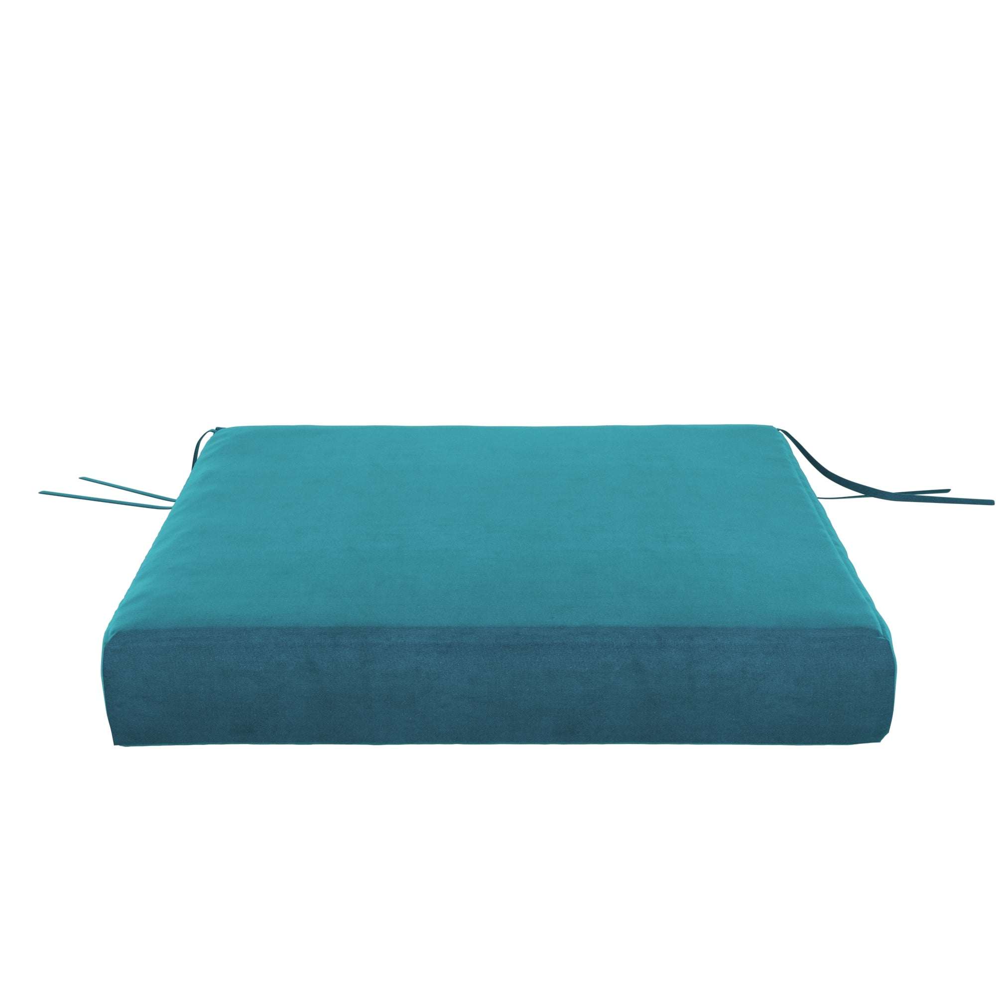 Prussian Velvet Seat Cushion