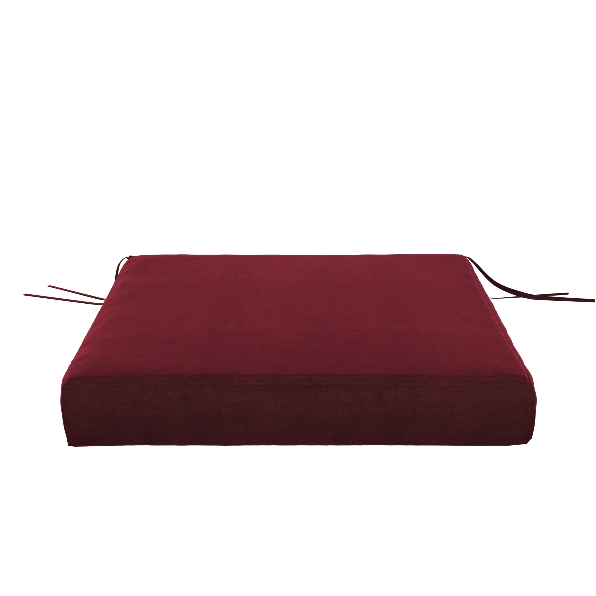 Red Velvet Seat Cushion