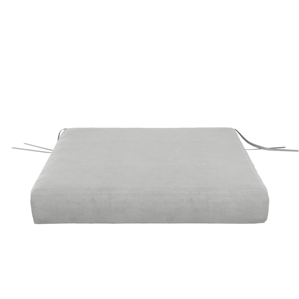 Zinc Velvet Seat Cushion