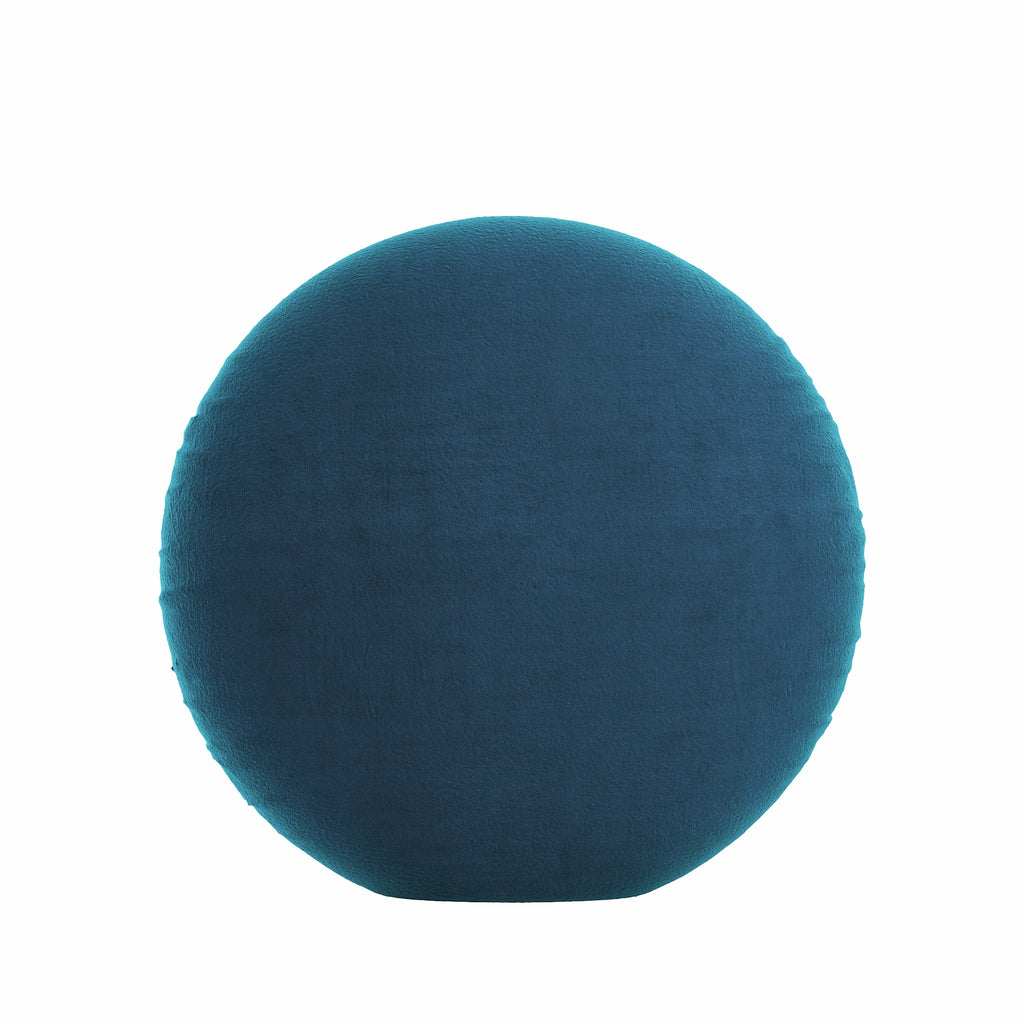 Blue Lagoon Velvet Round Pillow