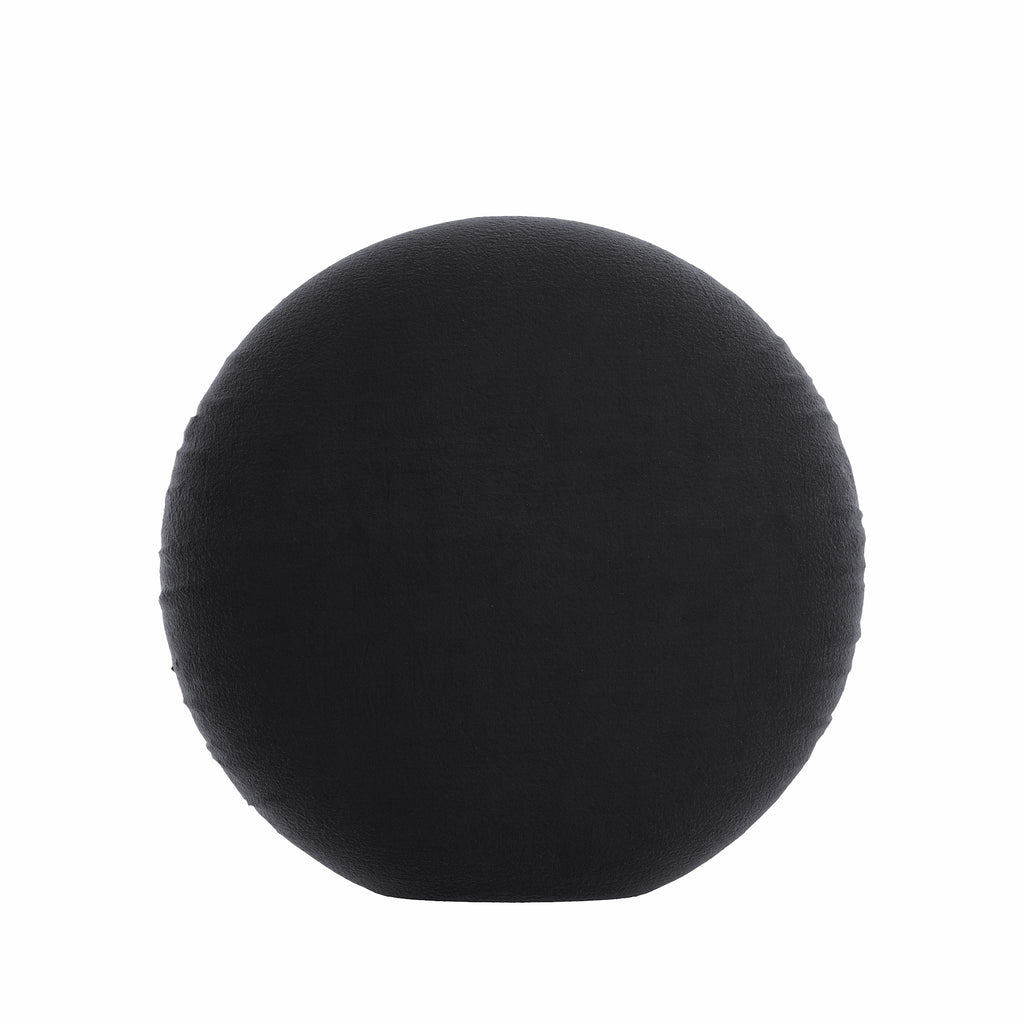 Graphite Velvet Round Pillow