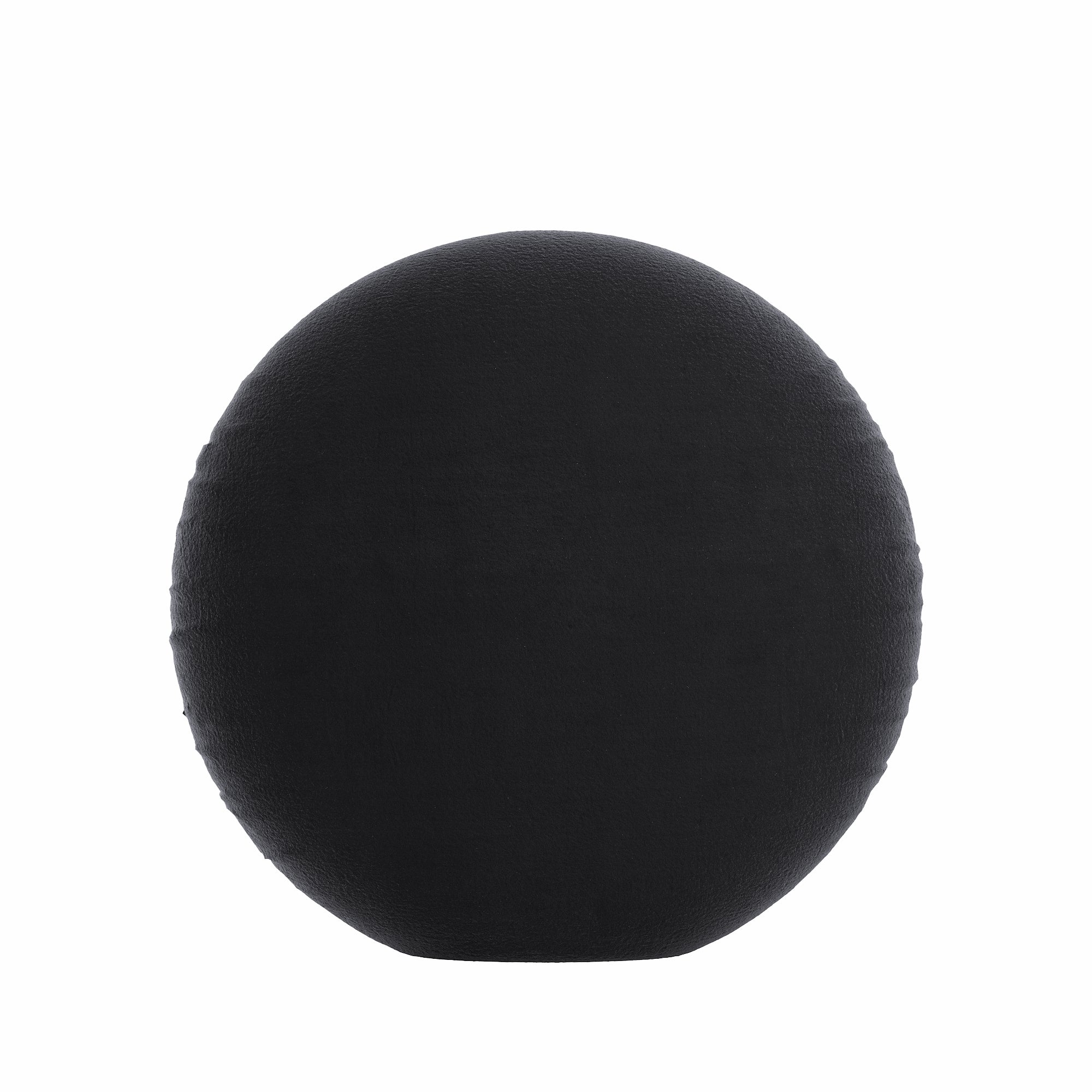 Graphite Velvet Round Pillow