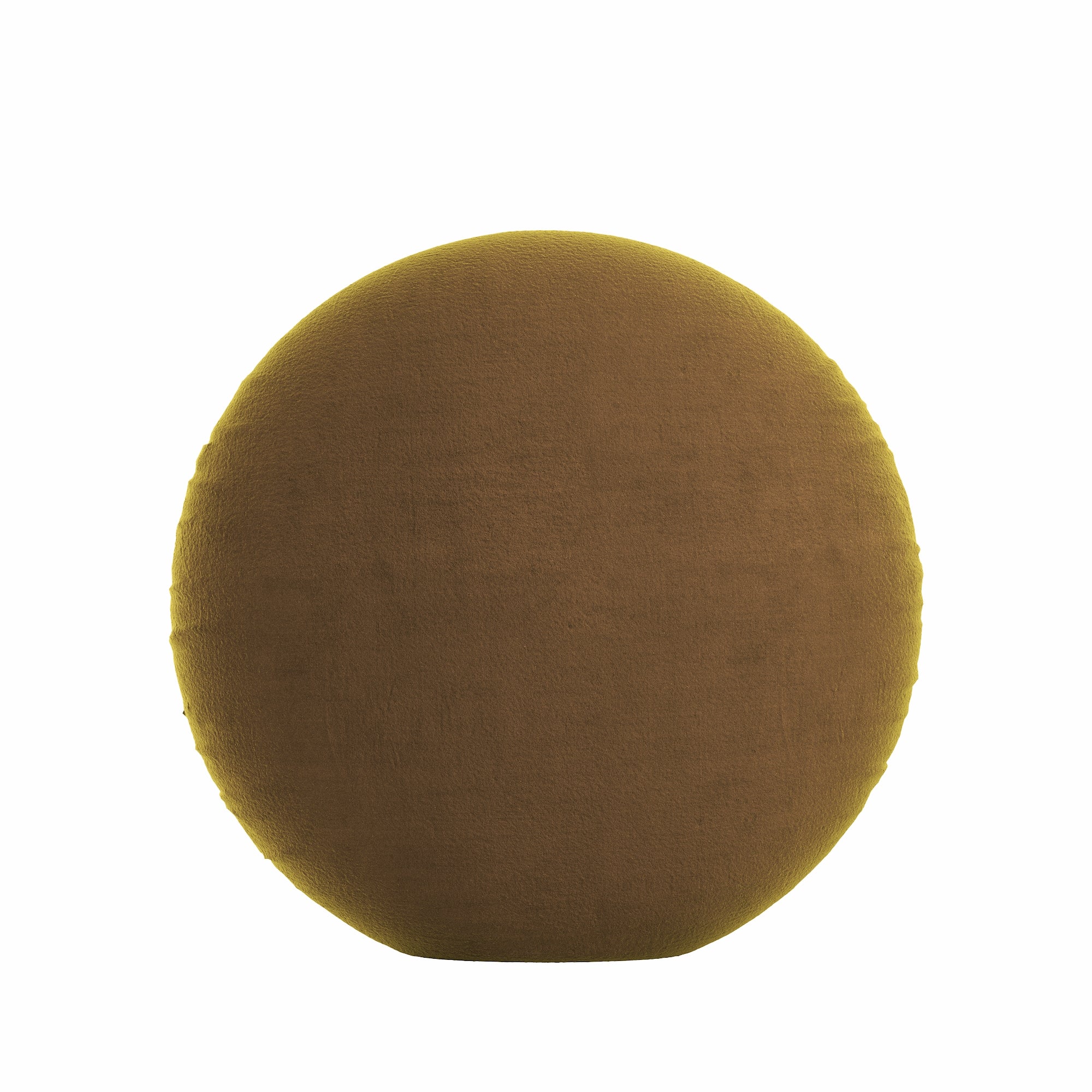 Honey Velvet Round Pillow