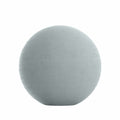 Silver Cloud Velvet Round Pillow