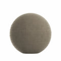 Taupe Velvet Round Pillow