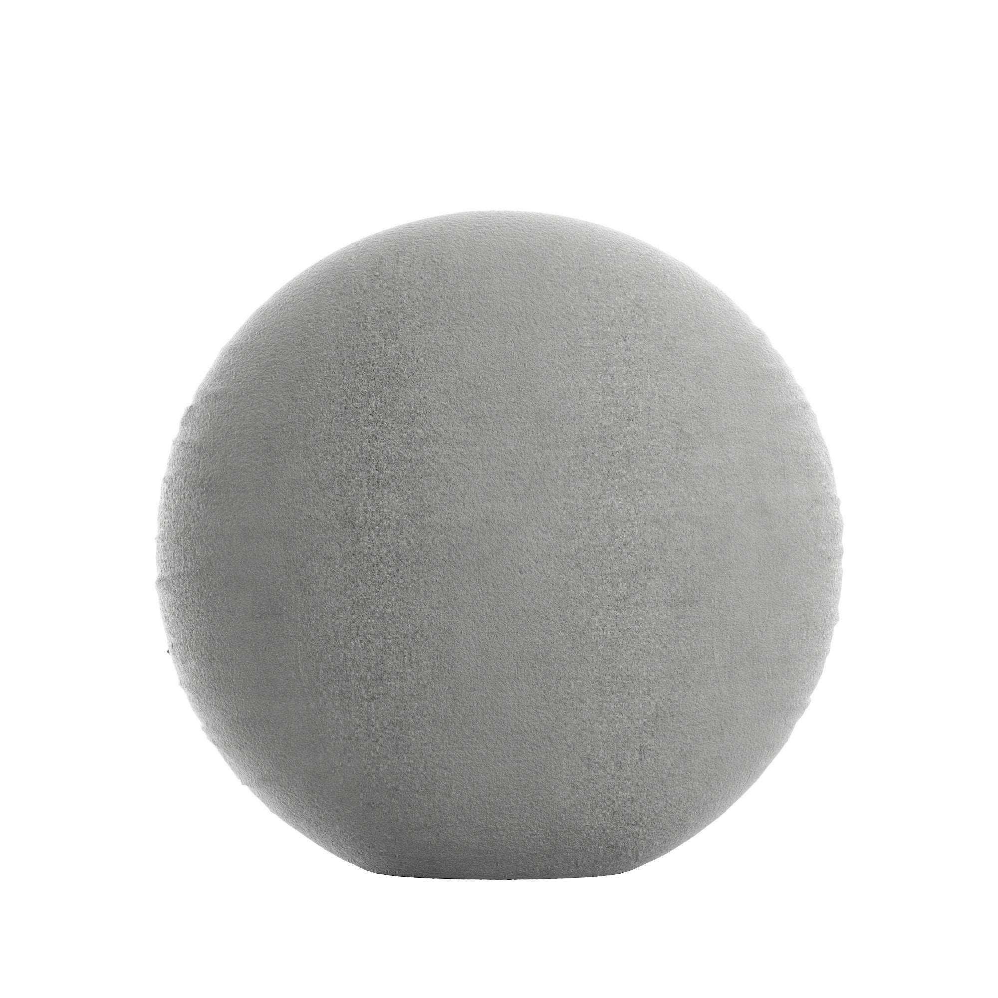 Zinc Velvet Round Pillow