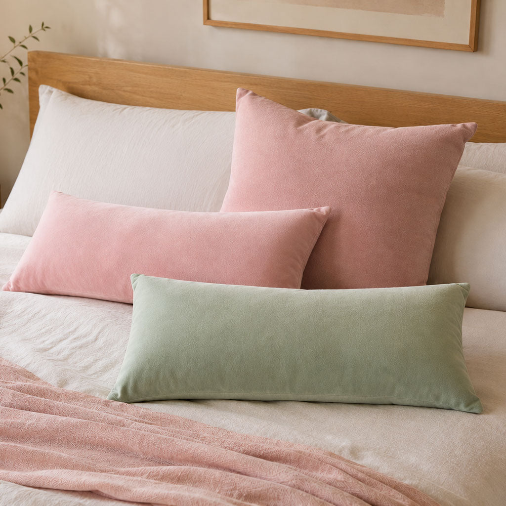 Mixed Velvet Lumbar Pillows