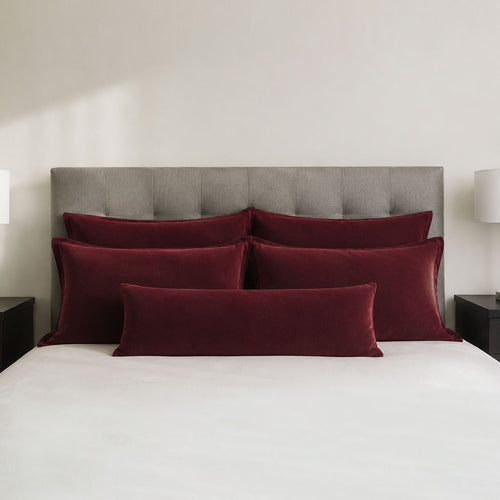 Burgundy Velvet Pillows