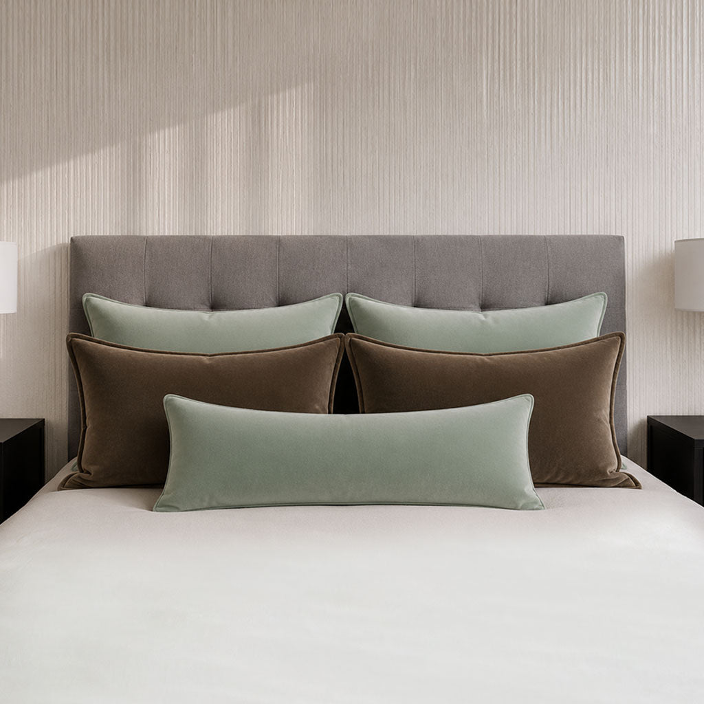 Mushroom Velvet Pillow Shams