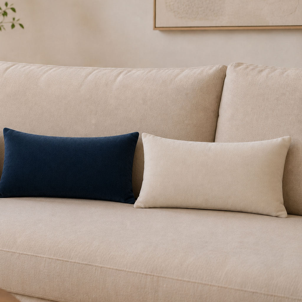 Mixed Velvet Lumbar Pillows